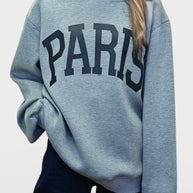 PARIS Round Neck Long Sleeve Air Scuba Sweatshirt