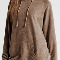 Drawstring Long Sleeve Oversize Hoodie