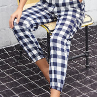 Perfee Plaid Elastic High Waist Cargo Pants