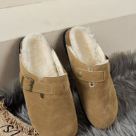 Suede Round Toe Slippers