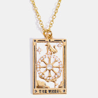 Tarot Card Pendant Stainless Steel Necklace