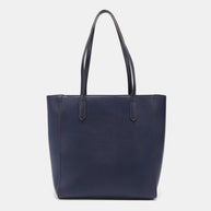 Nicole Lee USA 3-Piece Color Block Handbag Set with large shopper in navy vegan leather.