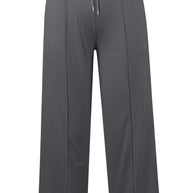 Drawstring Elastic Waist Wide Leg Pants