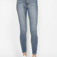 Judy Blue Full Size Tummy Control Contrast Wash Skinny Jeans