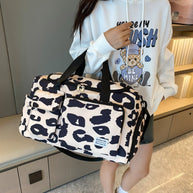 Oxford Cloth Animal Print Travel Bag