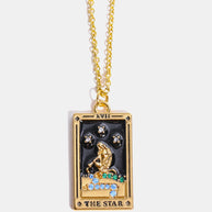 Tarot Card Pendant Stainless Steel Necklace