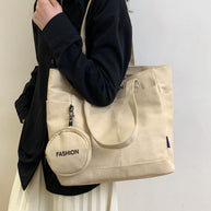 Canvas Tote Bag with Pouch