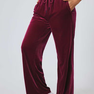 Drawstring Waist Wide Leg Active Pants