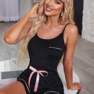 Contrast Cami and Shorts Lounge Set