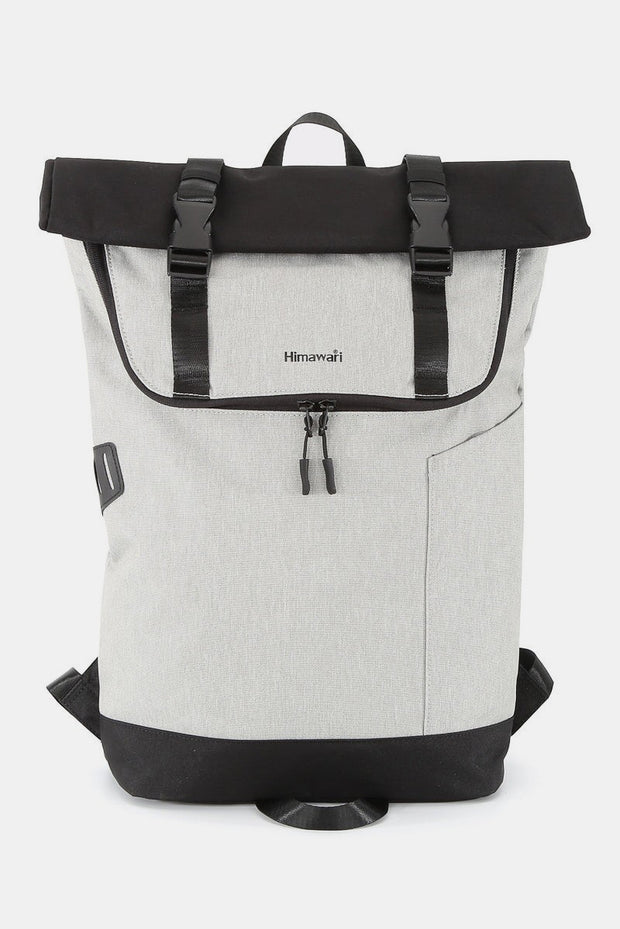 Himawari Contrast Waterproof Canvas Backpack Bag