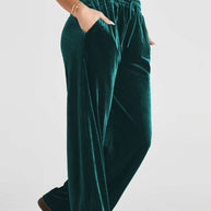 Drawstring Waist Wide Leg Active Pants