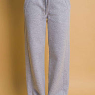 Love Tree drawstring wide leg sweatpants with pockets in gray.