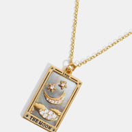 Tarot Card Pendant Stainless Steel Necklace