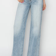 Risen Full Size High Rise Wide Leg Jeans