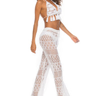 Cutout Straight Swim Pants