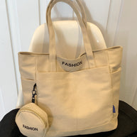 Canvas Tote Bag with Pouch