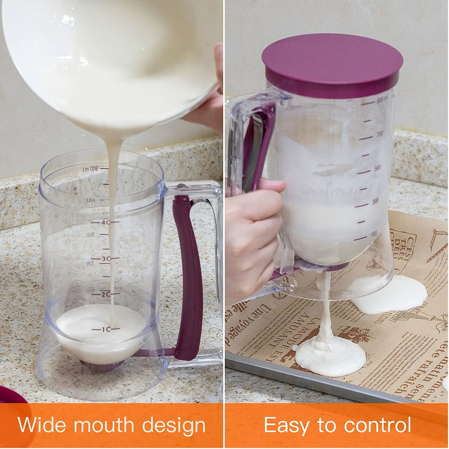 Pancake Paper Cupcake Batter Dispenser