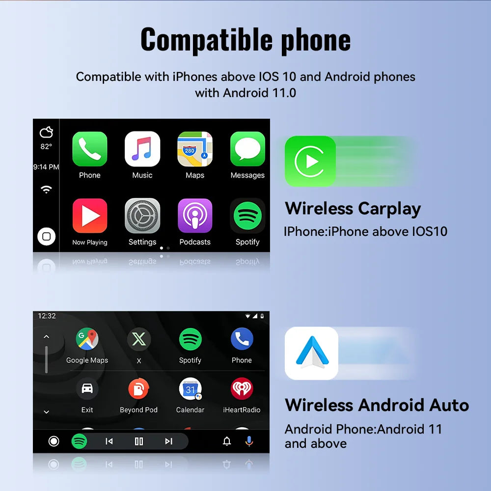 Mini Wireless Carplay and Android Auto Adapter