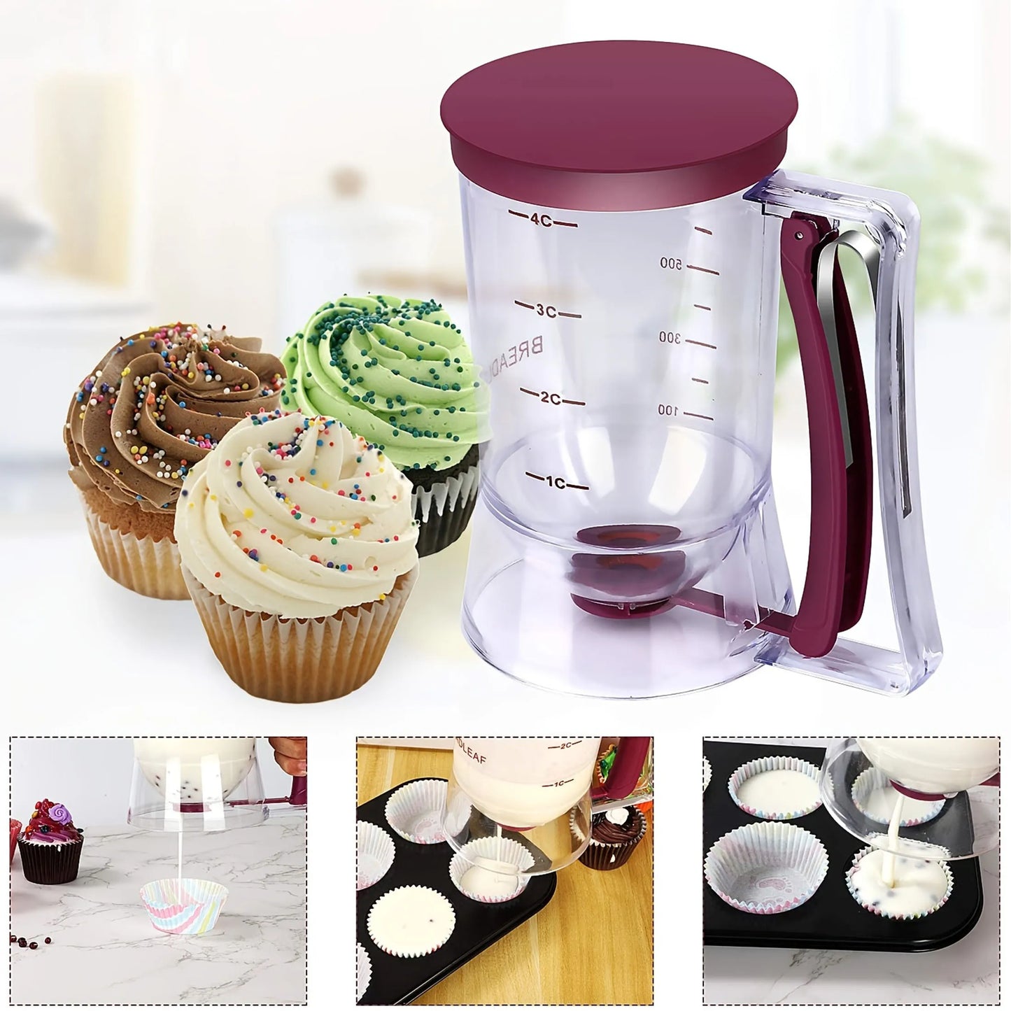 Pancake Paper Cupcake Batter Dispenser