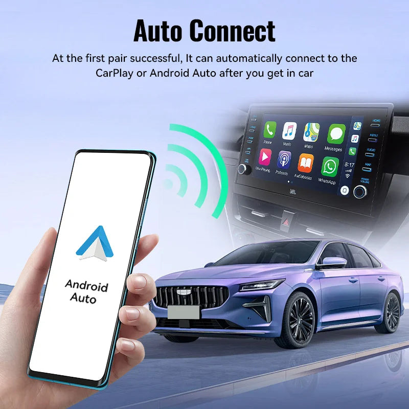 Mini Wireless Carplay and Android Auto Adapter