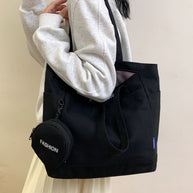 Canvas Tote Bag with Pouch