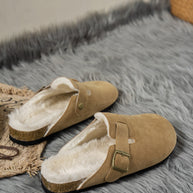 Suede Round Toe Slippers