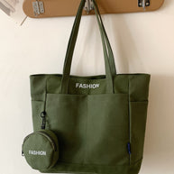 Canvas Tote Bag with Pouch