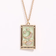 Tarot Card Pendant Stainless Steel Necklace