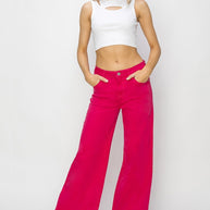 RISEN High Rise Wide Leg Jeans