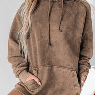 Drawstring Long Sleeve Oversize Hoodie