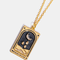 Tarot Card Pendant Stainless Steel Necklace