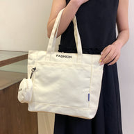 Canvas Tote Bag with Pouch