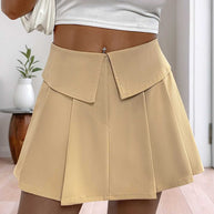 Perfee Pleated High Rise Shorts