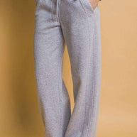 Love Tree drawstring wide leg sweatpants with pockets in gray.