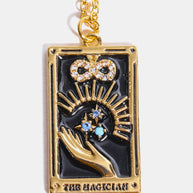 Tarot Card Pendant Stainless Steel Necklace