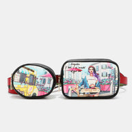 Nicole Lee USA Double Pouch Fanny Pack